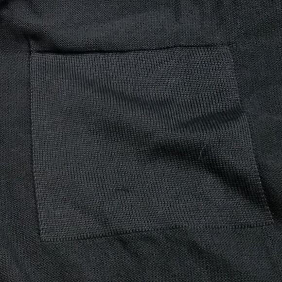 Ceny Long Cardigan Coatigan Sweater Womens Small Black Open Front Knit New - Picture 9 of 16